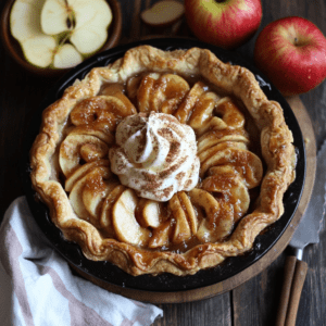 cinnamon roll apple pie