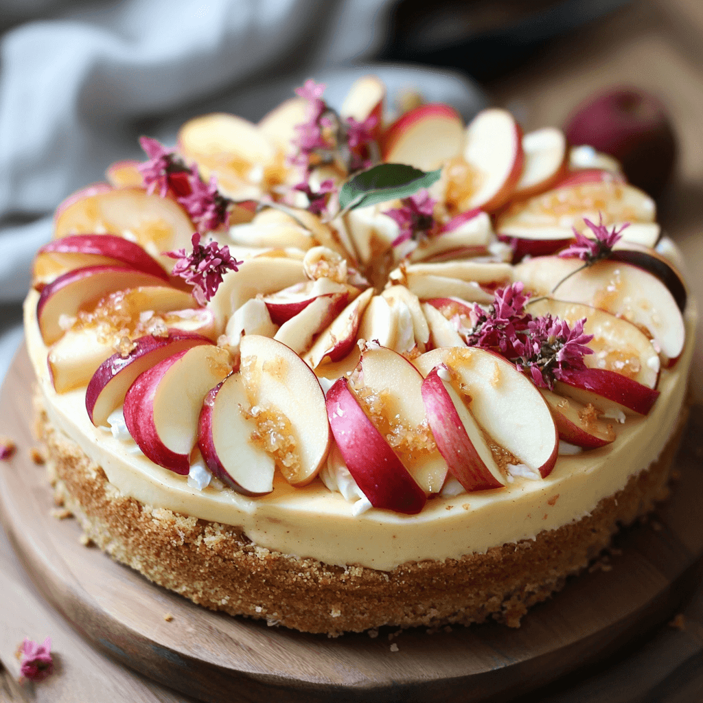 Apple cake raw