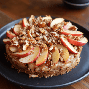 Apple cake raw