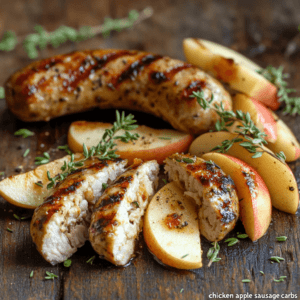 Chicken apple sausage carbs