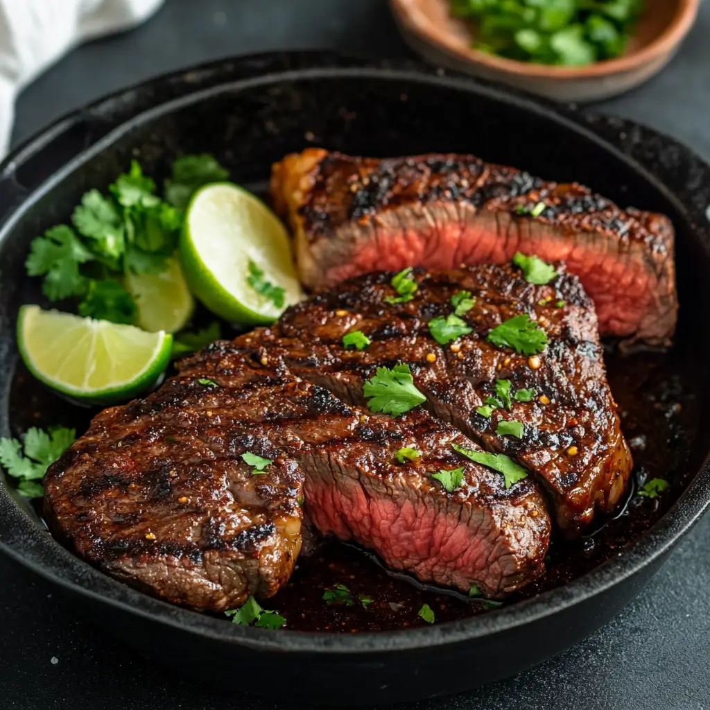 Chipotle steak vs carne asada—side-by-side comparison of grilled chipotle-seasoned steak and traditional carne asada, showcasing textures, colors, and seasoning differences.