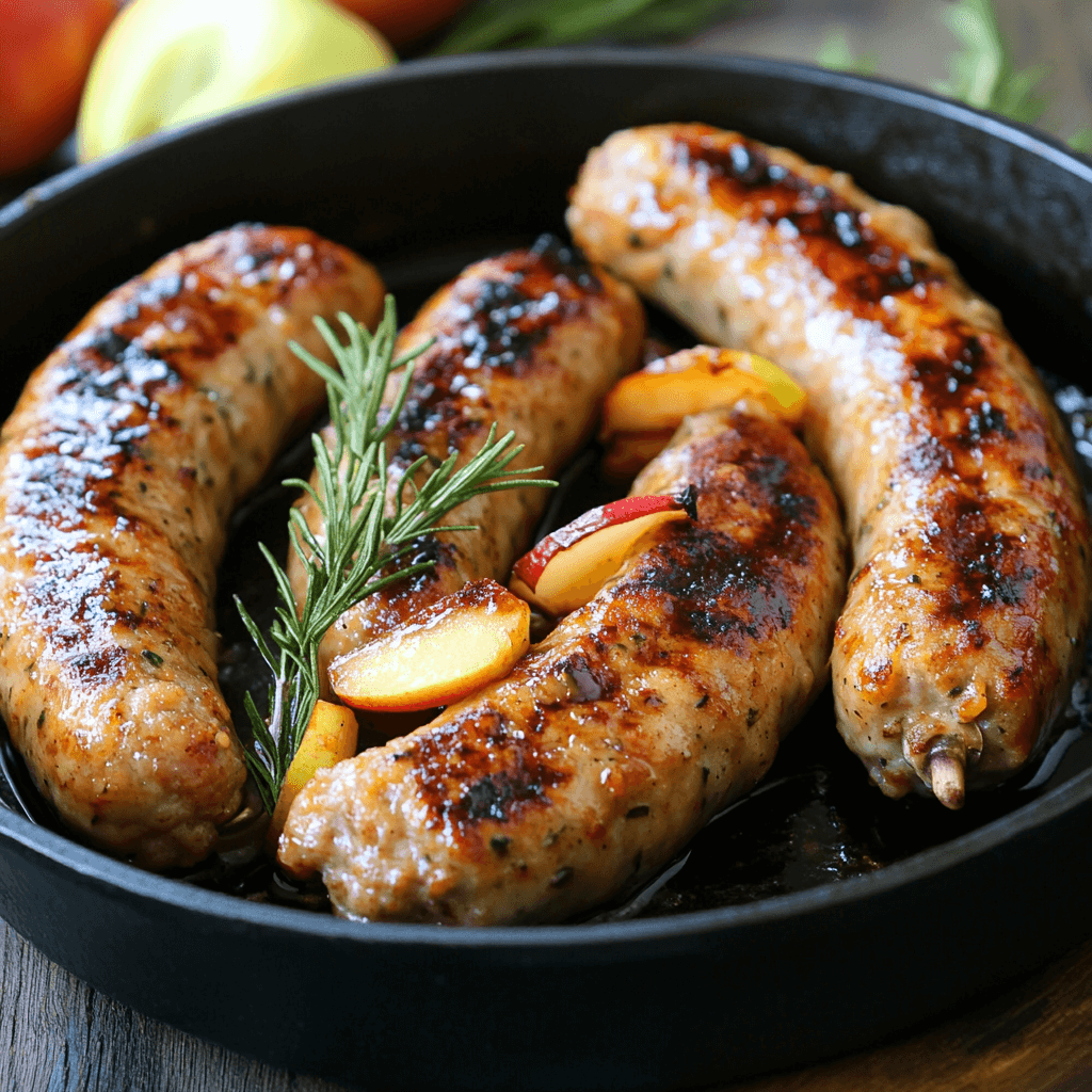 Cook frozen chicken sausage