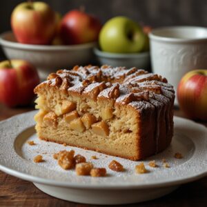 Apple cake raw