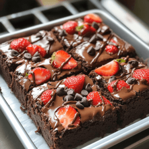 fruit in brownie mix