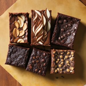 Three types of brownies 