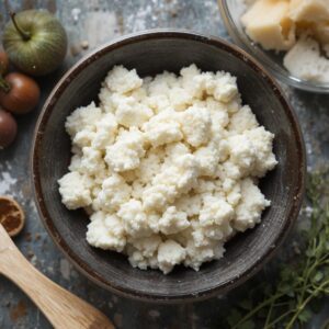 Mix cottage cheese with