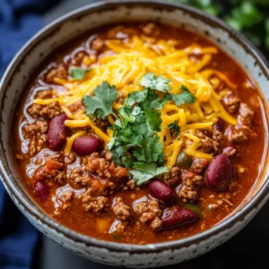 Ground beef chili recipe